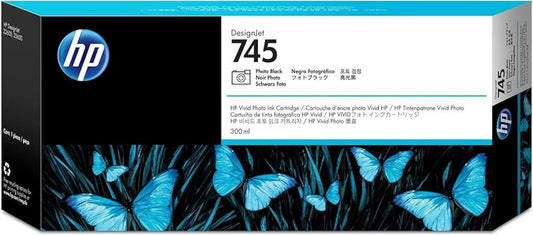 New, Pre-Owned - HP 745 300-ml DesignJet (F9K04A) Photo Black Ink Cartridge