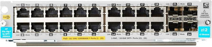 Aruba 20-Port PoE+ Gigabit Expansion Module with 4 SFP+ 10GbE J9990A