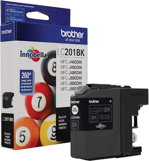 New, Pre-Owned - Brother LC201 Black Ink Cartridge