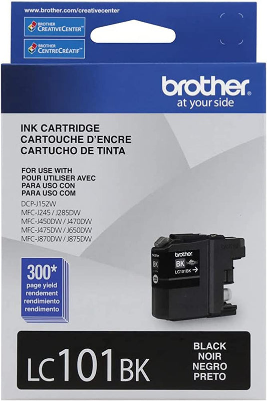 New, Pre-Owned - Brother LC101 Black Ink Cartridge
