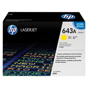 New, Pre-Owned - HP 643A High Yield Yellow LaserJet Toner Cartridge, Q5952A