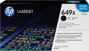 New, Pre-Owned - HP 649X High Yield Black LaserJet Toner Cartridge, CE260X