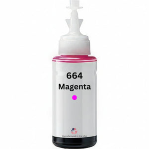 US Remanufactured for Epson 664 (T664320-S) 70ml Magenta High Yield Ink Bottle Made in the USA, T664320-S