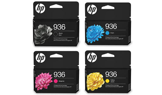 New, Pre-Owned - HP 936 Standard Yield Multi Color Ink Cartridge, 6C3Z5LN-4-Pack