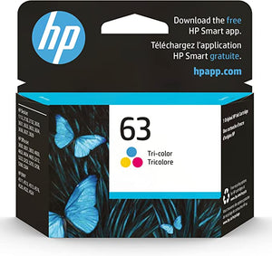 New, Pre-Owned - HP 63 (F6U61AN) Tri-Color Ink Cartridge