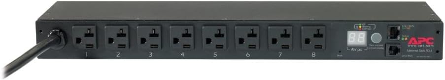 APC Metered Rack PDU 15A 120V 8-Outlets 1U Horizontal AP7800B