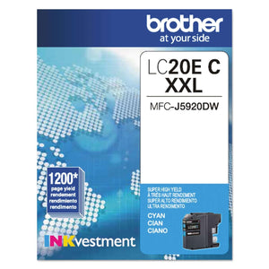 New, Pre-Owned - Brother LC20E Extra High Yield Cyan Ink Cartridge