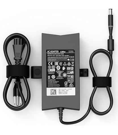 Dell 130W AC/DC Adapter 19.5V 6.7A Power Cord 0JU012