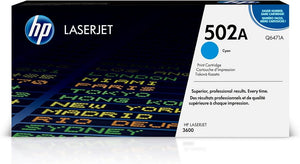New, Pre-Owned - HP 502A Cyan LaserJet Toner Cartridge, Q6471A