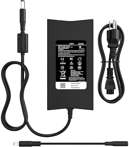 Dell 130W AC Adapter 7.4mm 3-Prong Power Cord WRHKW