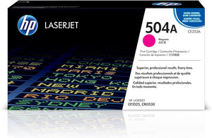 New, Pre-Owned - HP 504A Standard Yield Magenta LaserJet Toner Cartridge, CE253A
