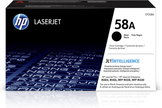 New, Pre-Owned - HP 58A LaserJet Toner Cartridge, CF258A