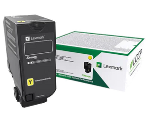 New, Pre-Owned - Lexmark 74C1HY0 High Yield Yellow Toner Cartridge
