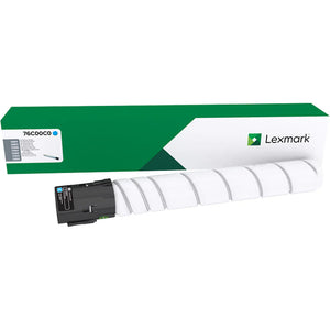 New, Pre-Owned - Lexmark 76C00C0 High Yield Cyan Toner Cartridge