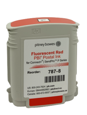 New, Pre-Owned - Pitney Bowes 787-8 Red Ink Cartridge