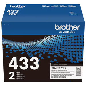 New, Pre-Owned - Brother TN433 High Yield Black Toner Cartridge, 2-Pack