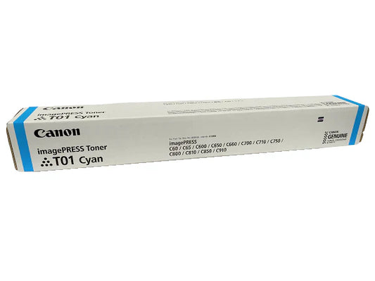 New, Pre-Owned - Canon T01 High Yield Cyan Toner Cartridge, 8067B001AA