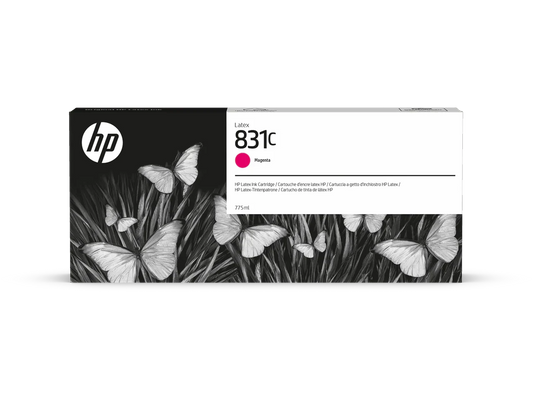 New, Pre-owned, HP 831C 775-ml (CZ696A) Magenta Latex Ink Cartridge