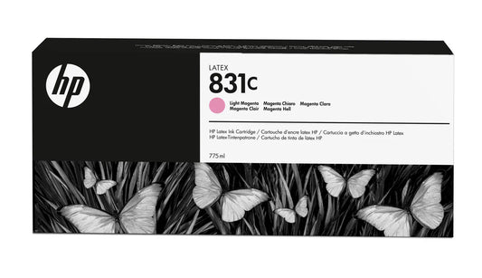 New, Pre-owned, HP 831C 775-ml (CZ699A) Light Magenta Latex Ink Cartridge