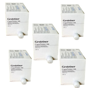 New, Pre-Owned - Gestetner CPI-3 Standard Yield Black Ink Cartridge, 84568 (5-Pack)