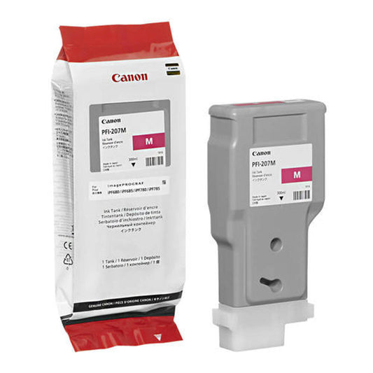 New, Pre-Owned - Canon PFI-207 300mL Magenta Ink Cartridge