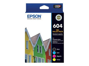New, Pre-Owned - Epson 604 Standard Yield Tri-Color Ink Cartridge, C13T10G64010