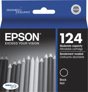 New, Pre-Owned - Epson 124 Black Ink Cartridge