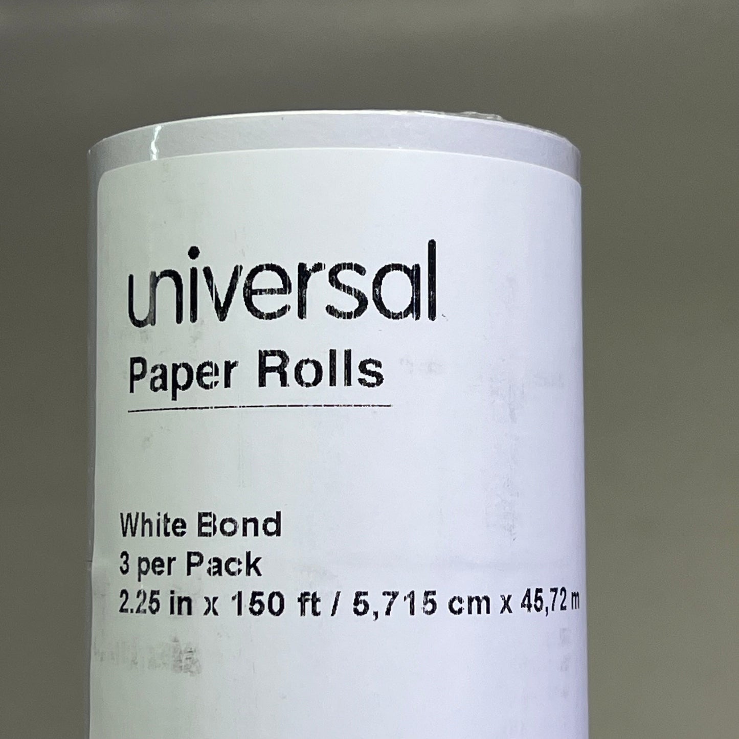 UNIVERSAL (32 PACK) Adding Machine/Calculator Paper Rolls 2.25"x150' White 35720