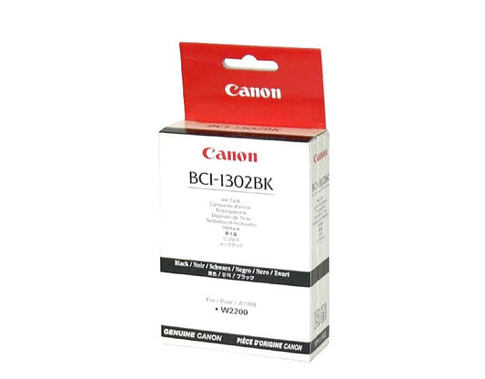 New, Pre-Owned - Canon BCI-1302BK (BCI-1302) 130-ml Black Inkjet Cartridge
