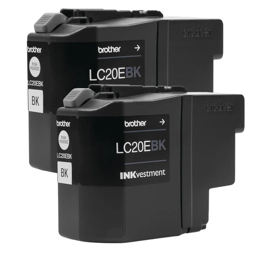 New, Pre-Owned - Brother LC209XXL Extra High Yield Black Ink Cartridge-Pack-2