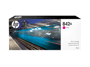 New, Pre-Owned, Original HP 842A High Yield Magenta Ink Cartridge, C1Q47A