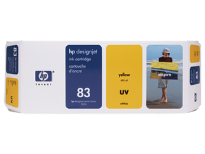 New, Pre-Owned - HP 83 UV 680-ml (C4943A) Yellow Ink Cartridge