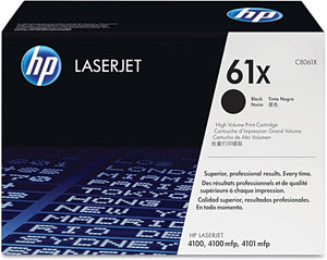 New, Pre-Owned - HP 61X High Yield Black Toner Cartridge, C8061X (10k pages)