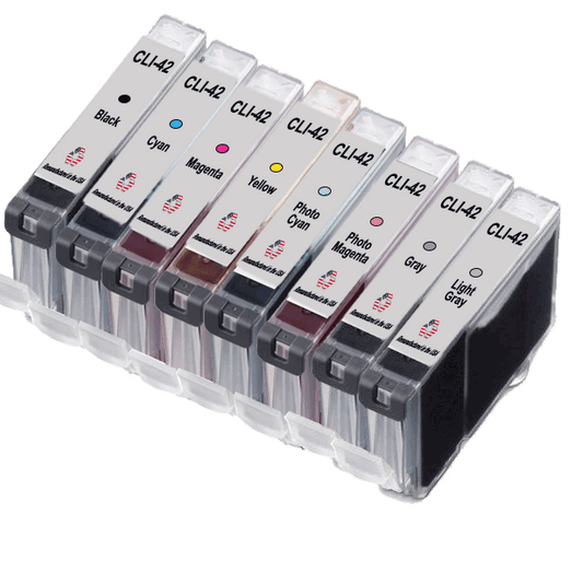 U.S. Remanufactured for Canon CLI-42 Ink Cartridges 8-Pack