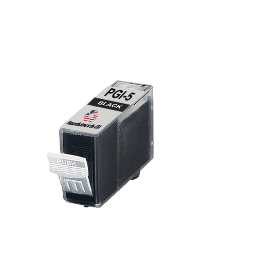 U.S. Remanufactured for Canon PGI-5BK Black Remanufactured in USA Ink Cartridge