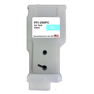 U.S. Remanufactured for Canon PFI-206PC 300ml Photo Cyan Ink Cartridge