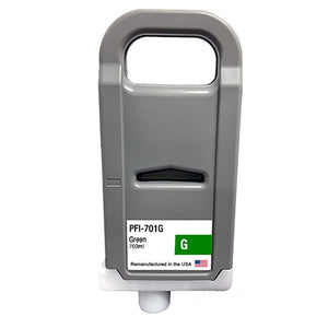 U.S. Remanufactured for Canon PFI-701G 700ml Green Ink Cartridge