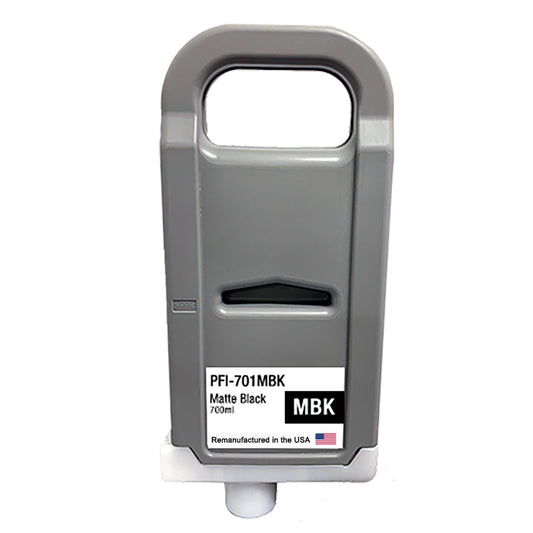 U.S. Remanufactured for Canon PFI-701MBK 700ml Matte Black Ink Cartridge