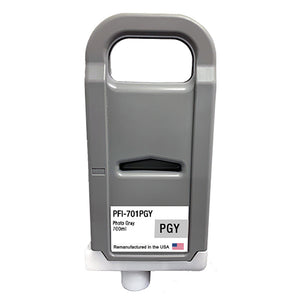 U.S. Remanufactured for Canon PFI-701PGY 700ml Photo Gray Ink Cartridge