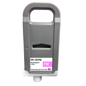 U.S. Remanufactured for Canon PFI-701PM 700ml Photo Magenta Ink Cartridge