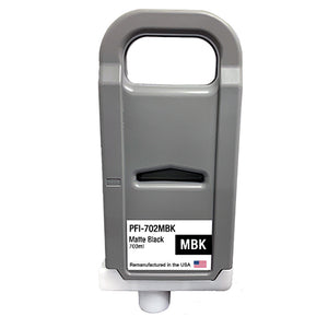 U.S. Remanufactured for Canon PFI-702MBK 700ml Matte Black Ink Cartridge