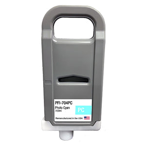 U.S. Remanufactured for Canon PFI-704PC 700ml Photo Cyan Ink Cartridge