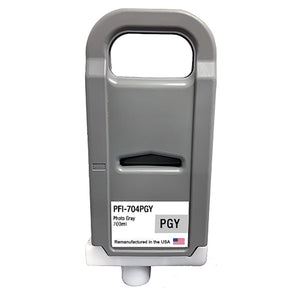 U.S. Remanufactured for Canon PFI-704PGY 700ml Photo Gray Ink Cartridge