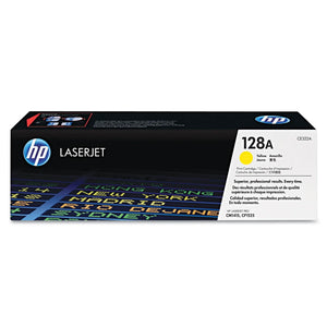 New, Pre-Owned - HP 128A Standard Yield Yellow Toner Cartridge, CE322A