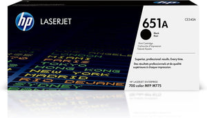 New, Pre-Owned - HP 651A Standard-Yield Black Toner Cartridge, CE340A