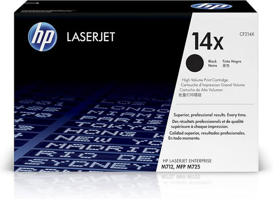 New, Pre-Owned - HP 14X High-Yield Black Laser Toner Cartridge, CF214X