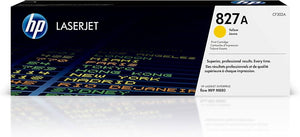 New, Pre-Owned - HP 827A Standard-Yield Yellow Laser Toner Cartridge, CF302A