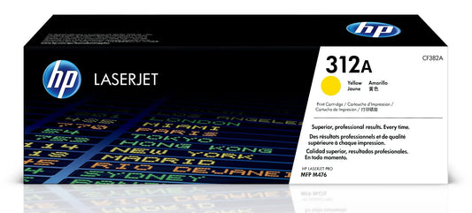New, Pre-Owned - HP 312A Yellow LaserJet Toner Cartridge, CF382A