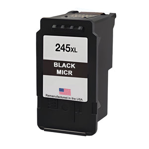U.S. Remanufactured for Canon PG-245XL Black MICR High Yield Ink Cartridge