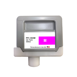 U.S. Remanufactured for Canon PFI-304M 330ml Magenta Ink Cartridge